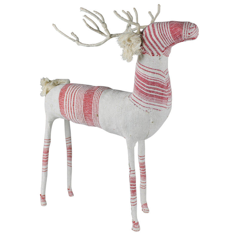 Nord Stag, Red & White - Large Set Of 4 By HomArt | Animals & Pets | Modishstore - 1
