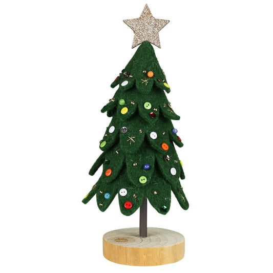 Dazzled Tree, Green Set Of 4 By HomArt | Tabletop Trees | Modishstore
