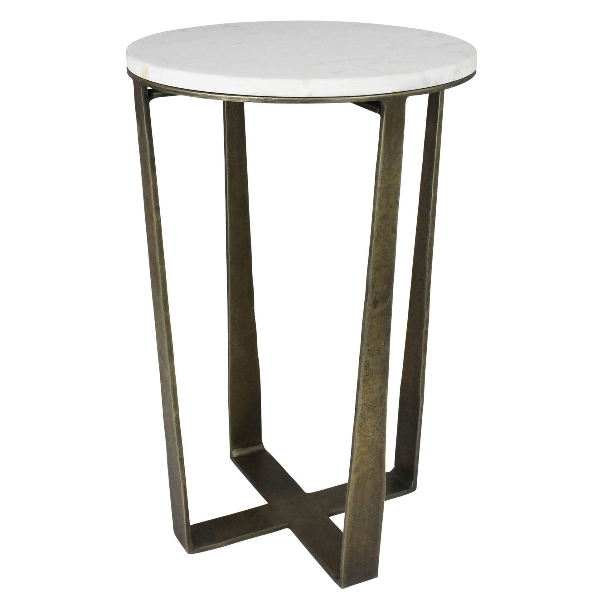 Shelton Side Tables, Brass & Marble - Set of 2 By HomArt | Side Tables | Modishstore - 3