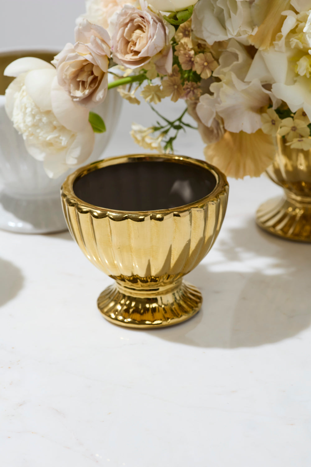 Coronation Compote Set of 4 By Accent Decor | Planters, Troughs & Cachepots | Modishstore - 7