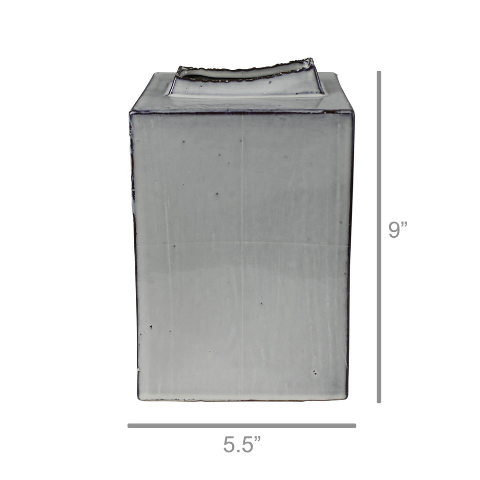 Britta Vase, Ceramic - Tall Rectangle Set Of 4 By HomArt | Vases | Modishstore - 4
