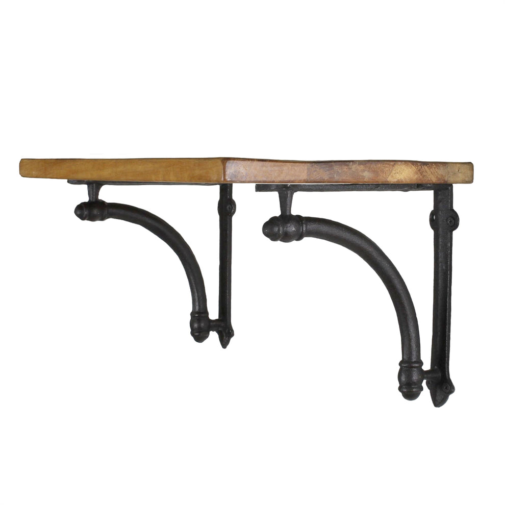 Williamsburg Shelf - 18 in - Antique Black Set Of 4 By HomArt | Wall Shelf | Modishstore - 2