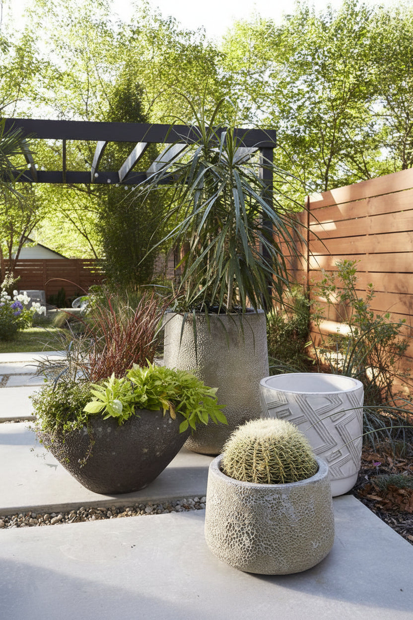 Ellwyn Collection Outdoor Planter By Accent Decor | Outdoor Planters, Troughs & Cachepots | Modishstore - 1