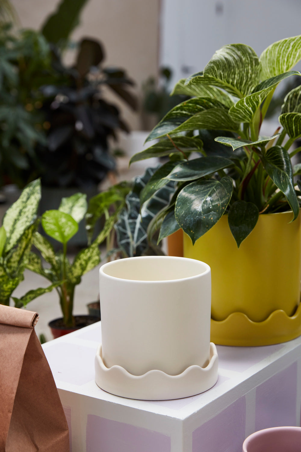 Pissaro Pot with Saucer Set of 4 By Accent Decor | Planters, Troughs & Cachepots | Modishstore - 6