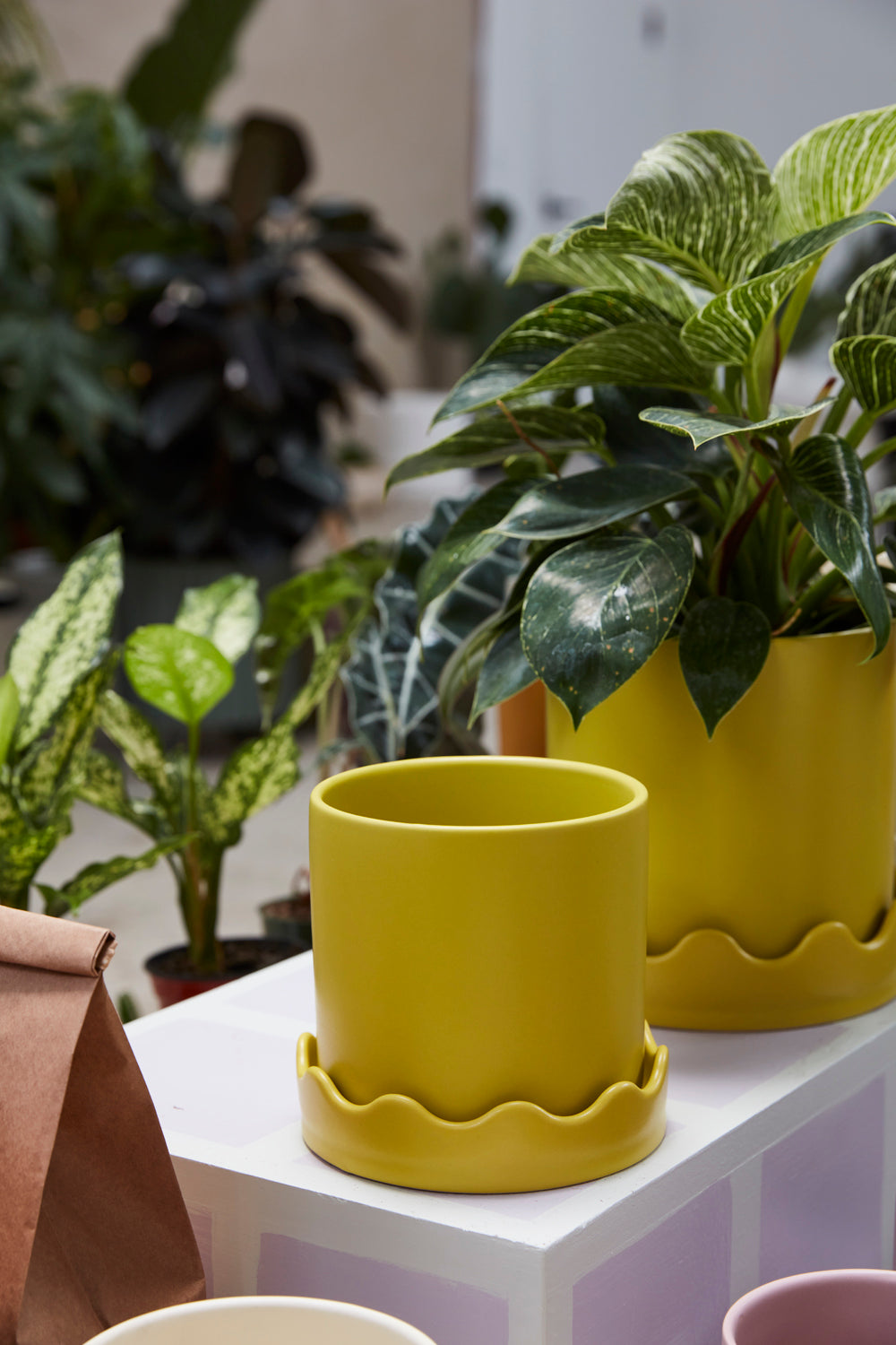 Pissaro Pot with Saucer Set of 4 By Accent Decor | Planters, Troughs & Cachepots | Modishstore - 10