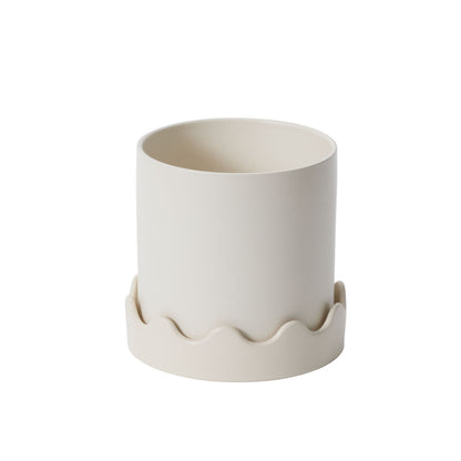 Pissaro Pot with Saucer Set of 4 By Accent Decor | Planters, Troughs & Cachepots | Modishstore - 7