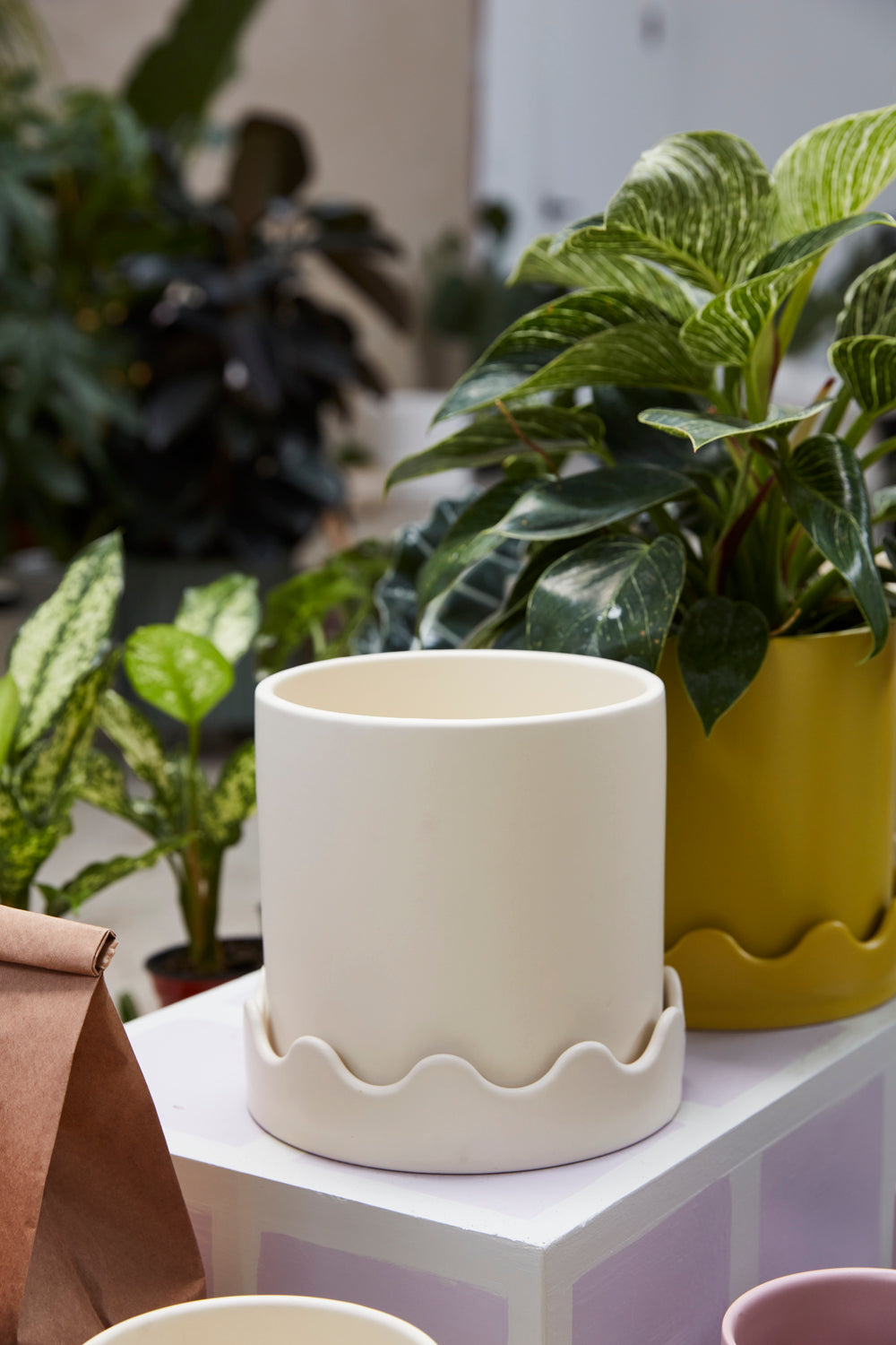 Pissaro Pot with Saucer Set of 4 By Accent Decor | Planters, Troughs & Cachepots | Modishstore - 8