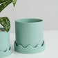 Pissaro Pot with Saucer Set of 4 By Accent Decor | Planters, Troughs & Cachepots | Modishstore - 19