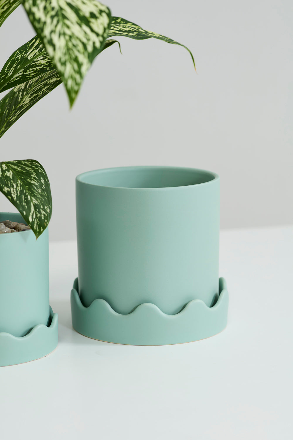 Pissaro Pot with Saucer Set of 4 By Accent Decor | Planters, Troughs & Cachepots | Modishstore - 19
