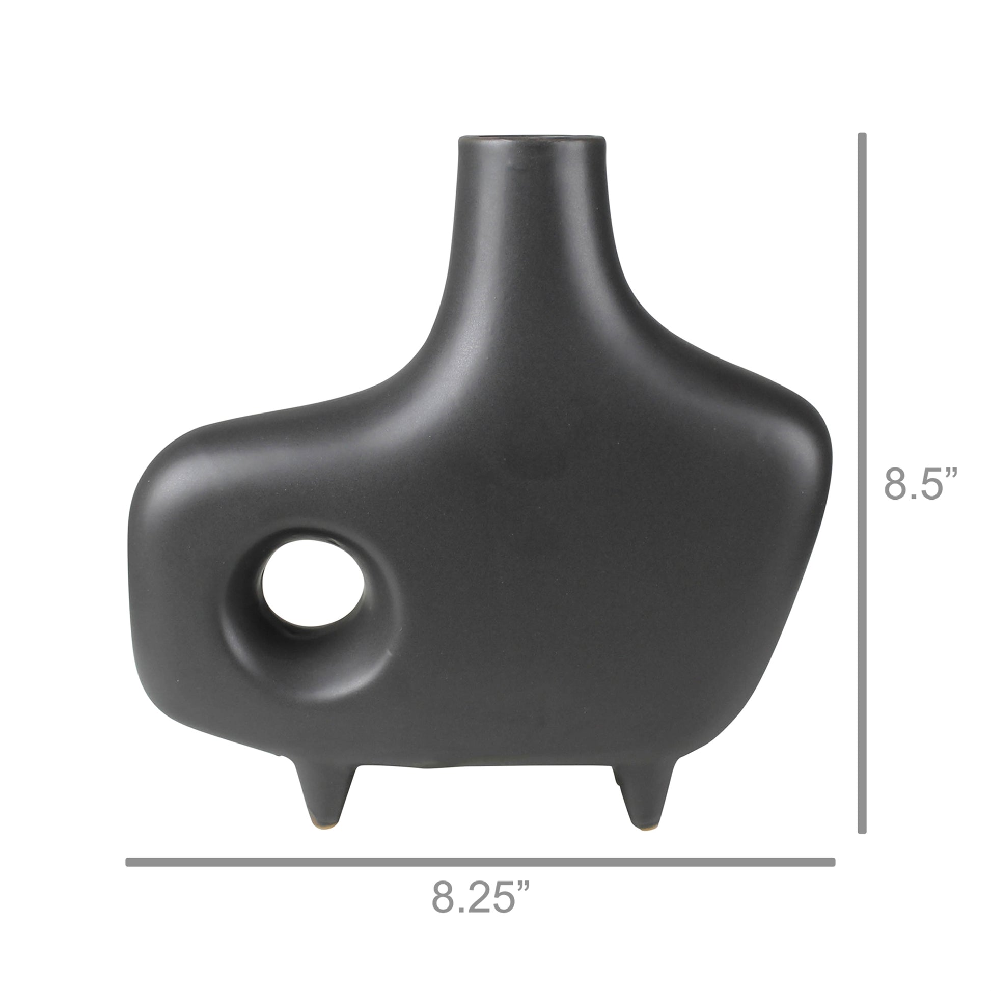 Oda Footed Vase with Holes, Ceramic Set Of 4 By HomArt | Vases | Modishstore - 3