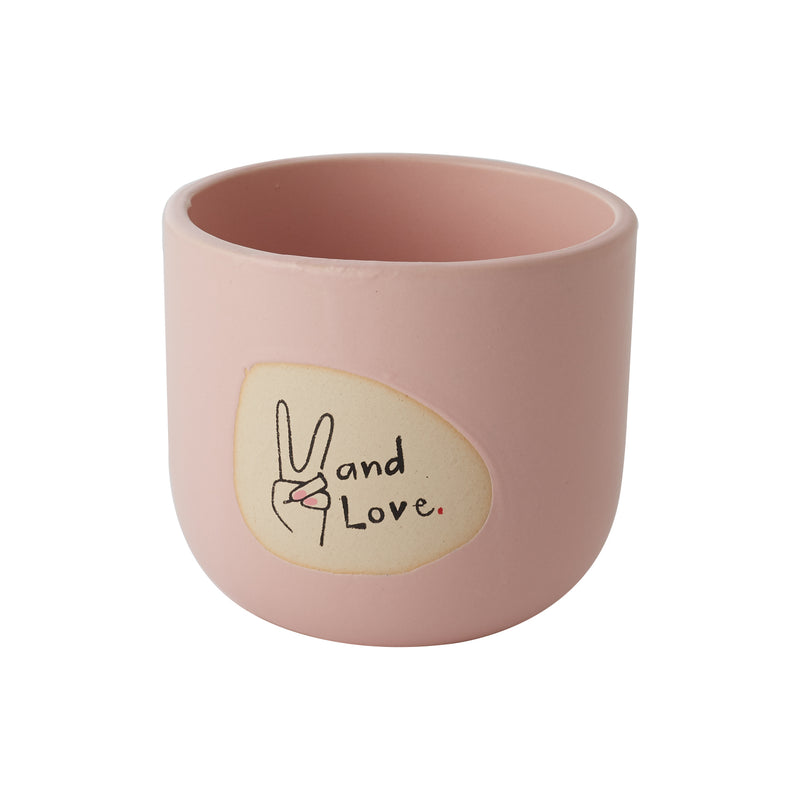 Peace and Love Pot Set of 8 By Accent Decor | Planters, Troughs & Cachepots | Modishstore - 2