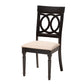 Baxton Studio Jessie Modern Sand Fabric and Dark Brown Finished Wood 5-Piece Dining Set | Dining Sets | Modishstore - 3