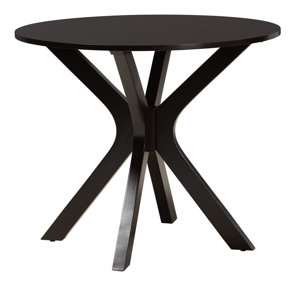 Baxton Studio Jessie Modern Grey Fabric and Dark Brown Finished Wood 5-Piece Dining Set | Dining Sets | Modishstore - 6