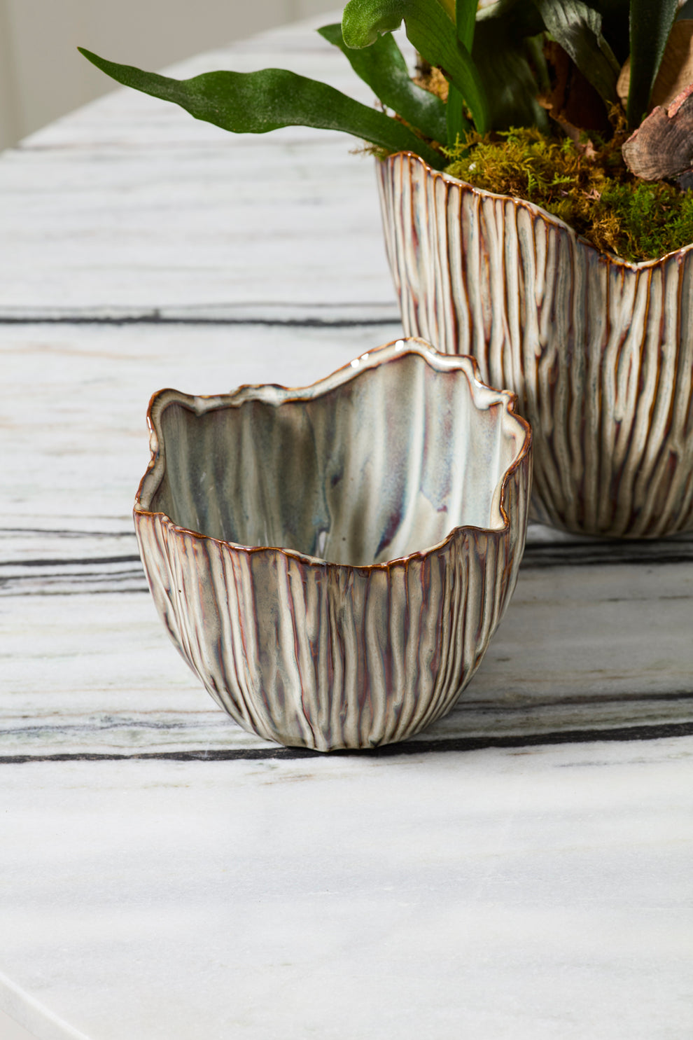 Capira Pot Set of 2 By Accent Decor | Planters, Troughs & Cachepots | Modishstore - 6