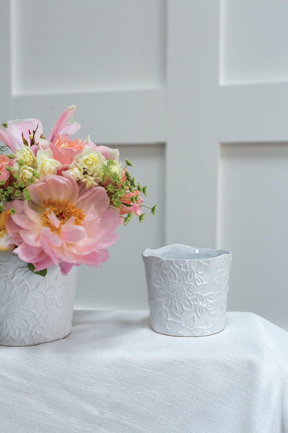 Priscella Pot Set of 8 By Accent Decor | Planters, Troughs & Cachepots | Modishstore - 5
