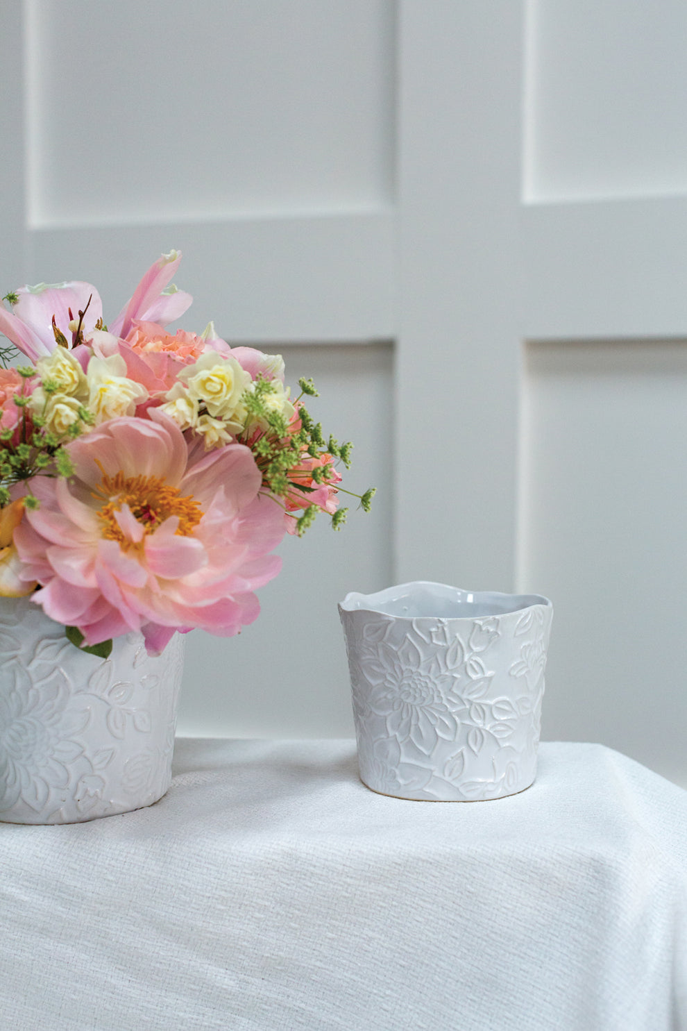 Priscella Pot Set of 8 By Accent Decor | Planters, Troughs & Cachepots | Modishstore - 5
