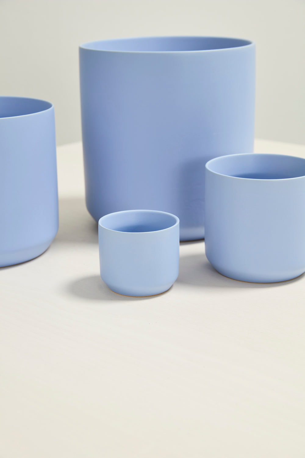 Light Blue Kendall Pot Set of 8 By Accent Decor | Planters, Troughs & Cachepots | Modishstore - 4