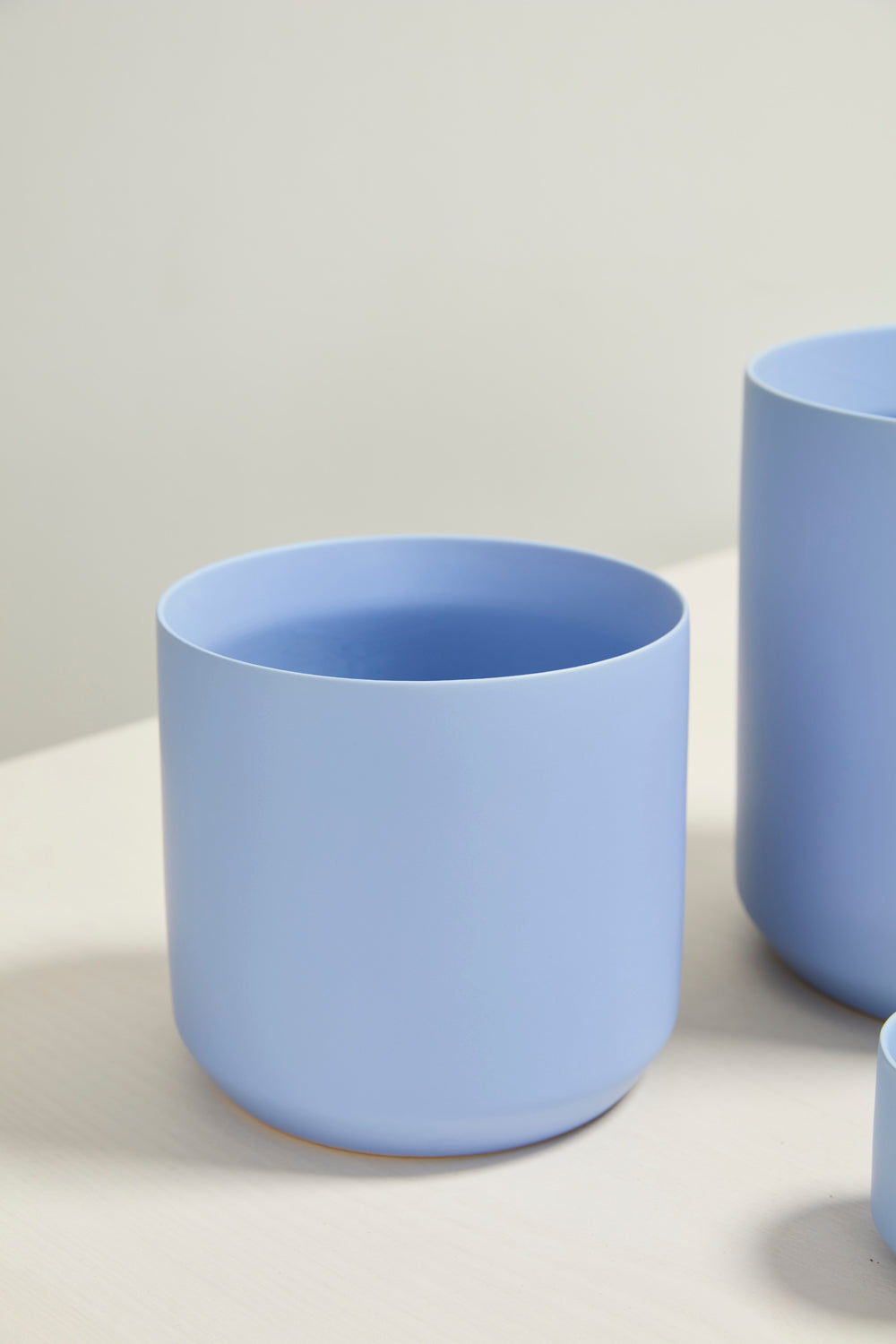Light Blue Kendall Pot Set of 8 By Accent Decor | Planters, Troughs & Cachepots | Modishstore - 8