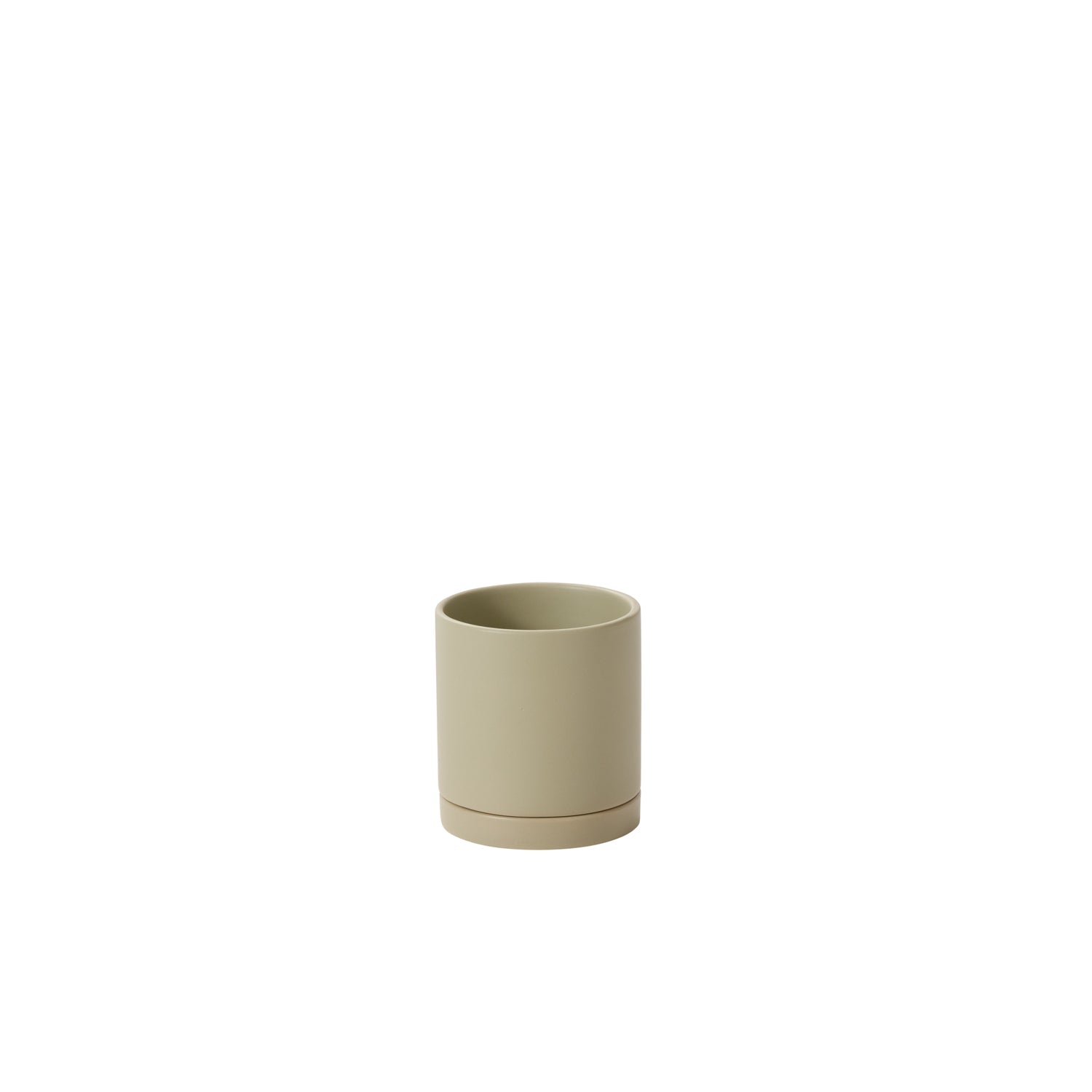Romey Neutral Pot with Saucer By Accent Decor | Stands | Modishstore - 11