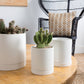 White Romey Pot By Accent Decor | Planters, Troughs & Cachepots | Modishstore - 14