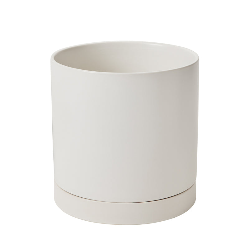 White Romey Pot By Accent Decor | Planters, Troughs & Cachepots | Modishstore - 2