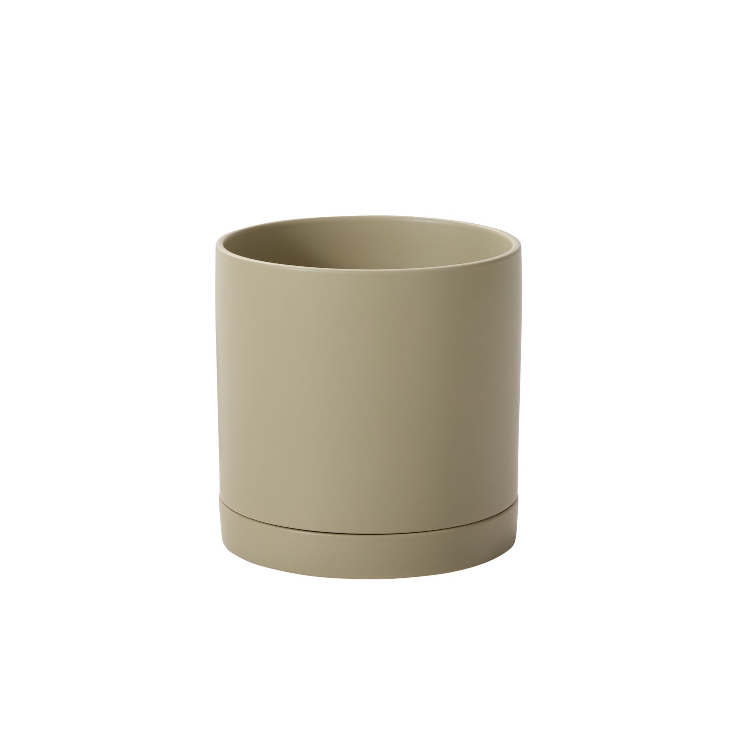 Romey Neutral Pot with Saucer By Accent Decor | Stands | Modishstore - 2