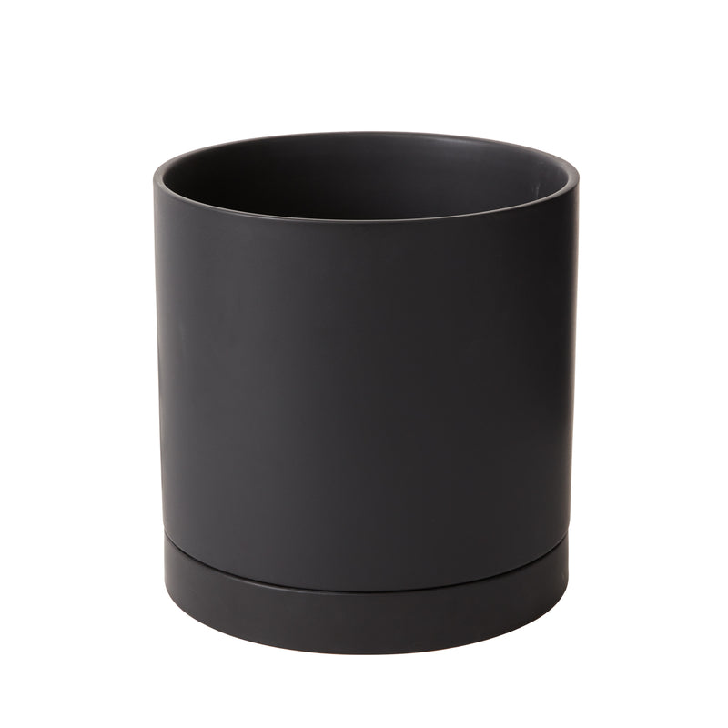 Black Romey Pot By Accent Decor | Planters, Troughs & Cachepots | Modishstore - 2
