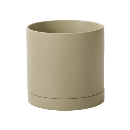 Romey Neutral Pot with Saucer By Accent Decor | Stands | Modishstore - 9