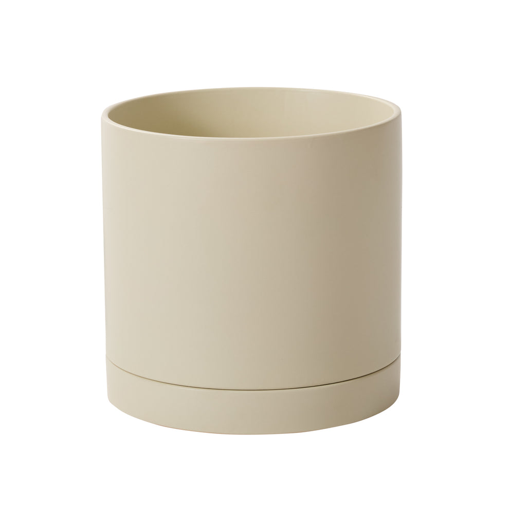Romey Neutral Pot with Saucer By Accent Decor | Stands | Modishstore - 33