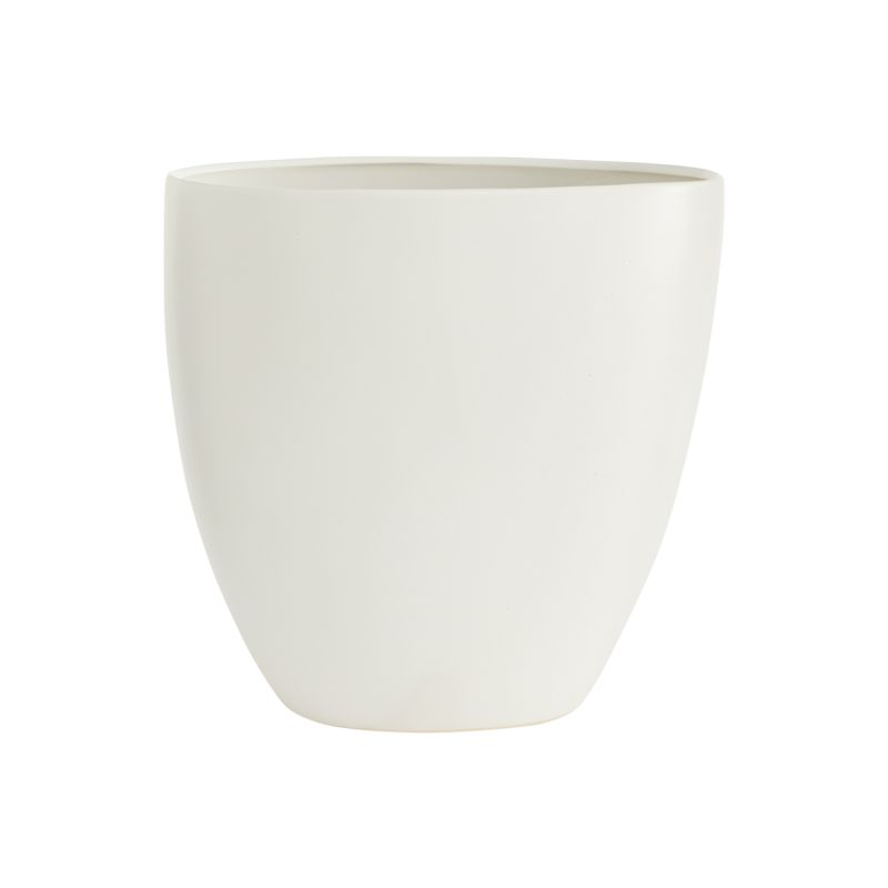 Sasso White Vase By Accent Decpr | Vases | Modishstore - 5