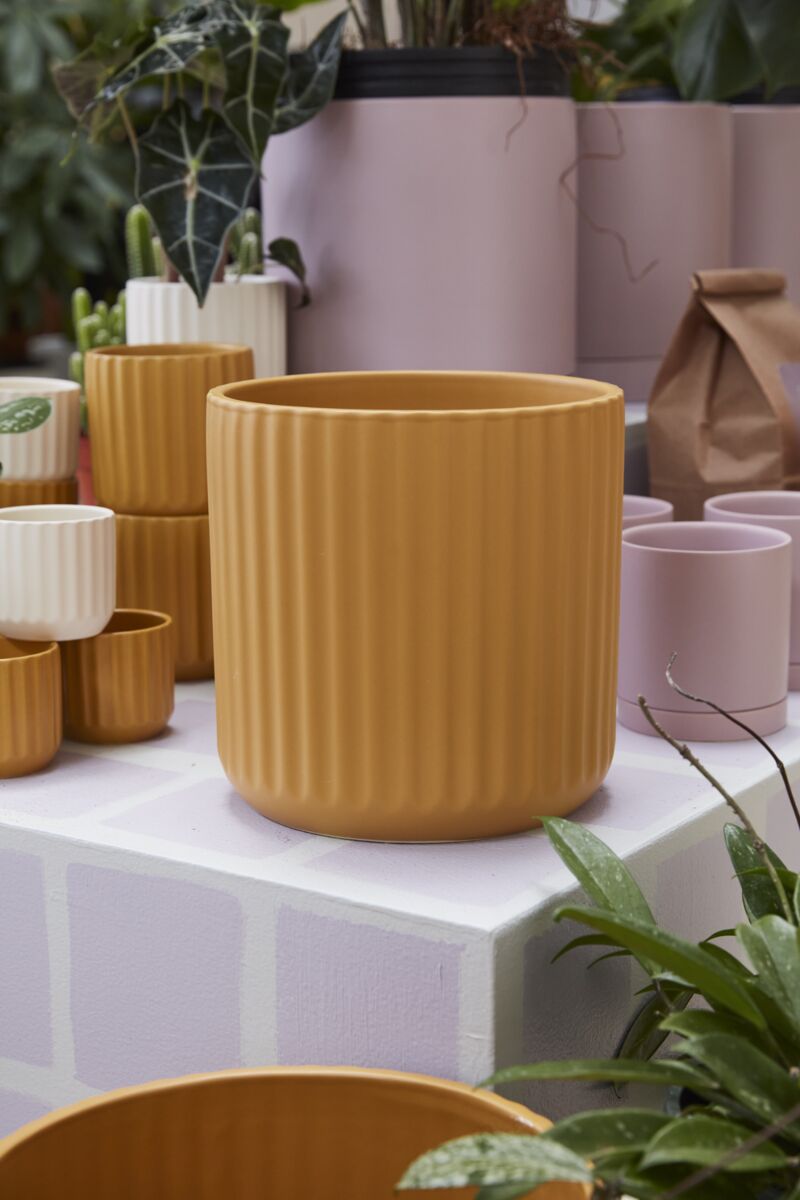 Beam Pot 9.25"x 9.25" By Accent Decor | Planters, Troughs & Cachepots | Modishstore - 1