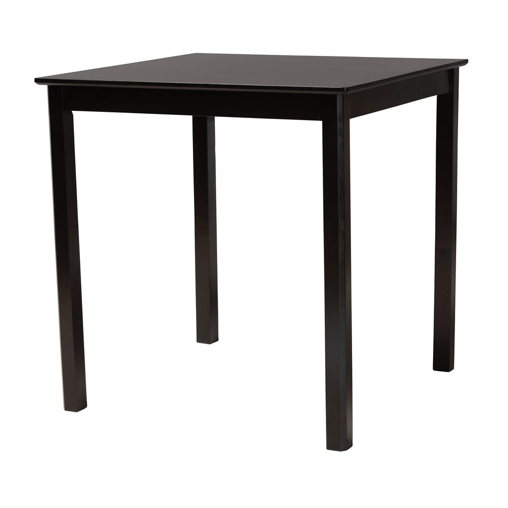 Baxton Studio Lenoir Modern Espresso Brown Finished Wood Counter Height Pub Table | Bar Tables | Modishstore - 2