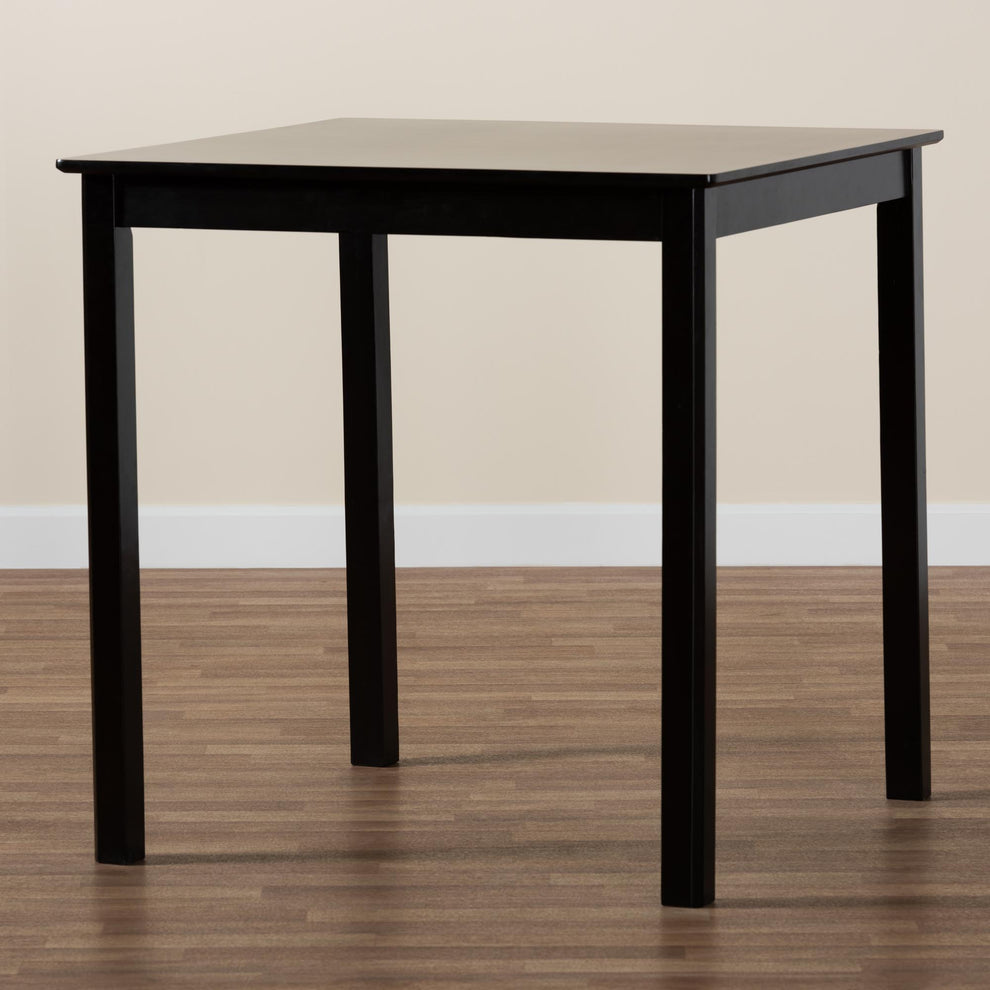 Baxton Studio Lenoir Modern Espresso Brown Finished Wood Counter Height Pub Table | Bar Tables | Modishstore - 7
