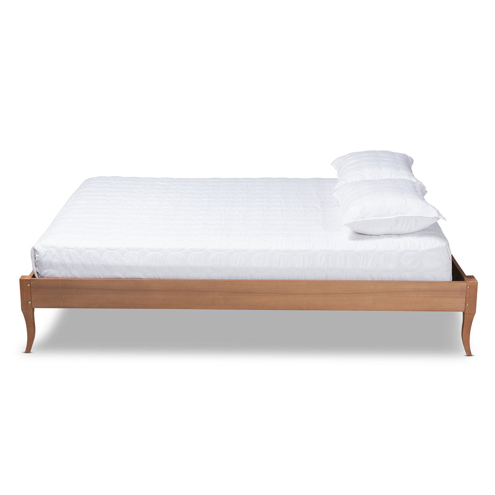 Baxton Studio Marieke Vintage French Inspired Ash Wanut Finished Full Size Wood Bed Frame | Beds | Modishstore - 5