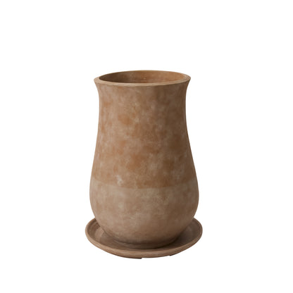 Corrales Planter with Saucer By Accent Decor | Planters, Troughs & Cachepots | Modishstore - 2