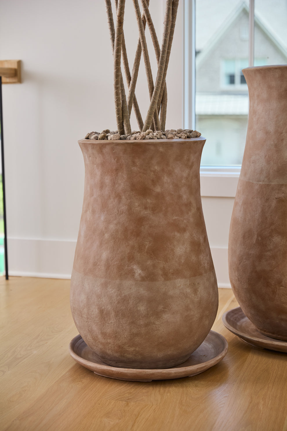 Corrales Planter with Saucer By Accent Decor | Planters, Troughs & Cachepots | Modishstore - 4