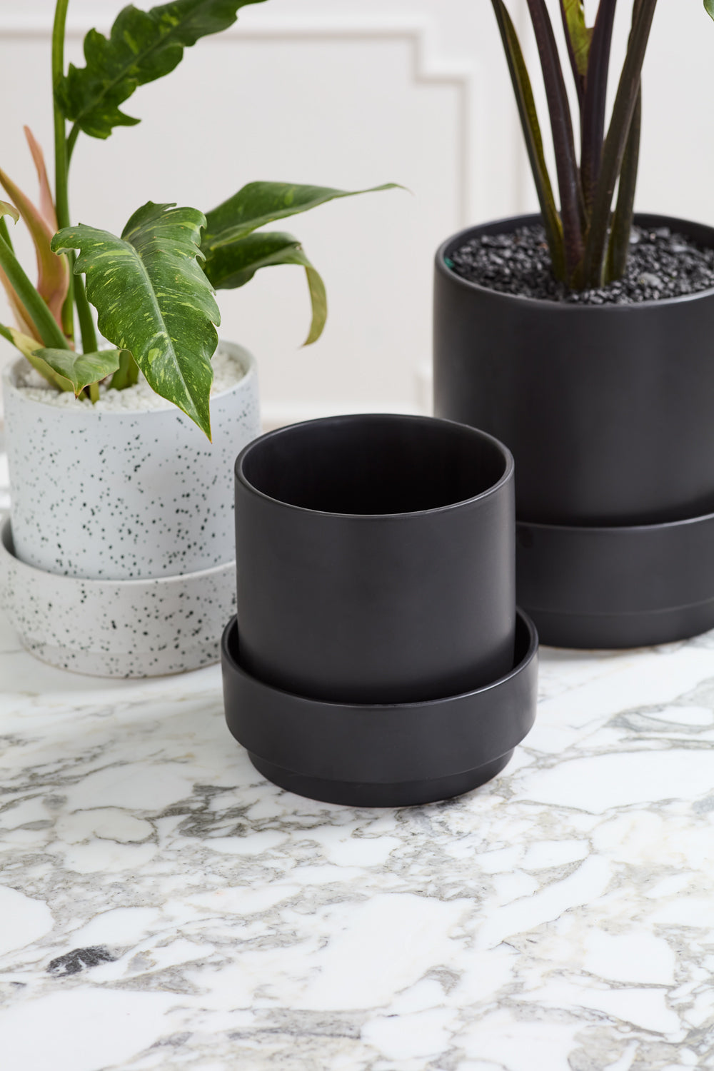 Claxton Pot with Saucer By Accent Decor | Stands | Modishstore - 11