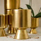 Gold De Vil Pot Set of 4 By Accent Decor | Stands | Modishstore - 10
