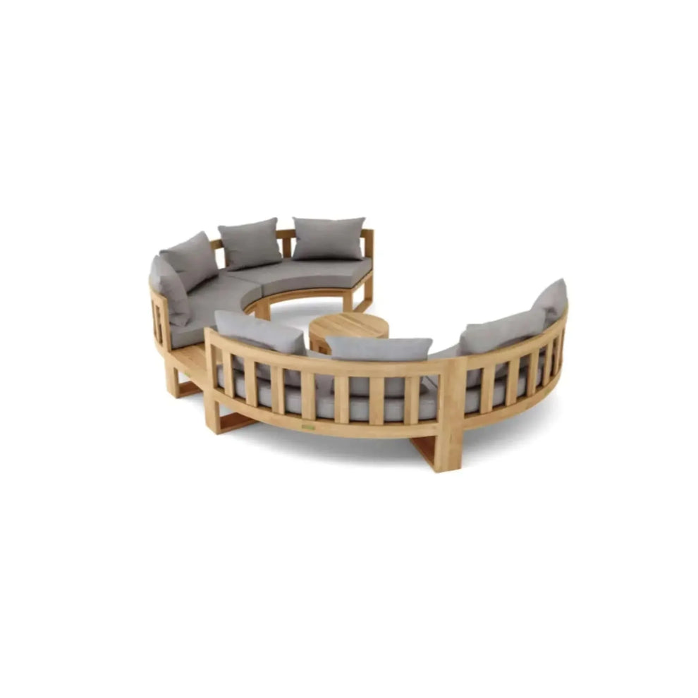 Circular Modular Deep Seating Set - SET-811 By Anderson Teak | Outdoor Sofas, Loveseats & Sectionals | Modishstore - 2