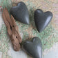 Hand-Carved Stone Hearts - Grey (Min 2) Set Of 6 By Kalalou | Ornaments | Modishstore