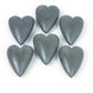 Hand-Carved Stone Hearts - Grey (Min 2) Set Of 6 By Kalalou | Ornaments | Modishstore - 3