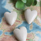 Set Of Six Hand Carved Stone Hearts-White (Min 2) By Kalalou