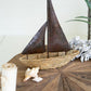 Seagrass Boat With Hand Hammered Metal Sails (Min 2) By Kalalou