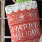 Hand Hammered Painted Holiday Stocking By Kalalou | Wall Art | Modishstore - 2