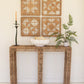 Woven Seagrass And Iron Console Table By Kalalou