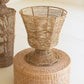 Iron And Seagrass Urn - Short By Kalalou