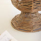 Iron And Seagrass Urn - Short By Kalalou
