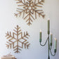 Set Of Two Woven Seagrass Snowflakes By Kalalou
