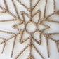 Set Of Two Woven Seagrass Snowflakes By Kalalou