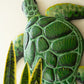Hand Hammered Recycled Painted Metal Sea Turtle Wall Art By Kalalou